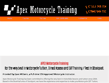 Tablet Screenshot of apex-motorcycletraining.co.uk